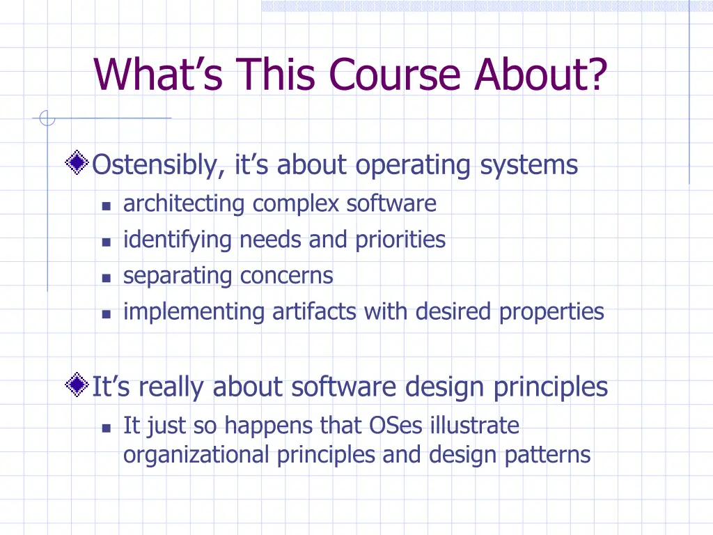 what s this course about