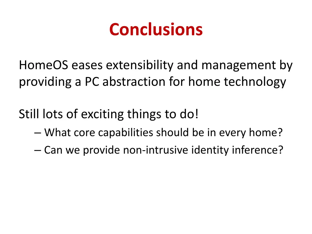 conclusions