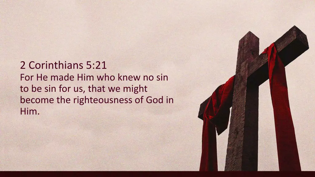2 corinthians 5 21 for he made him who knew