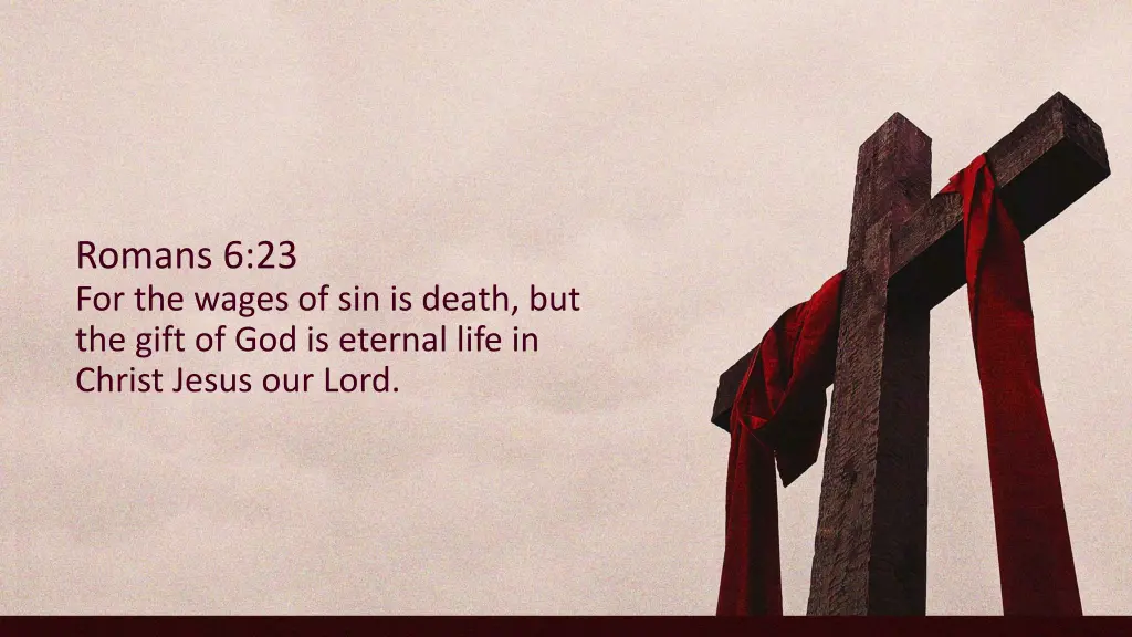 romans 6 23 for the wages of sin is death