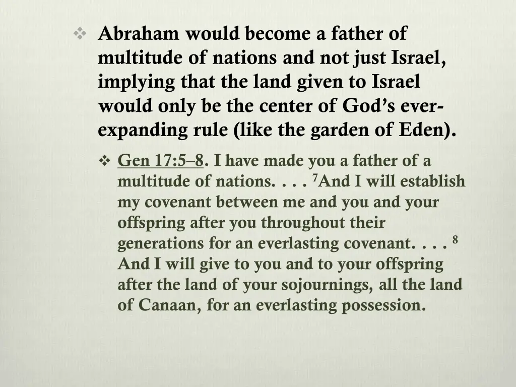 abraham would become a father of multitude