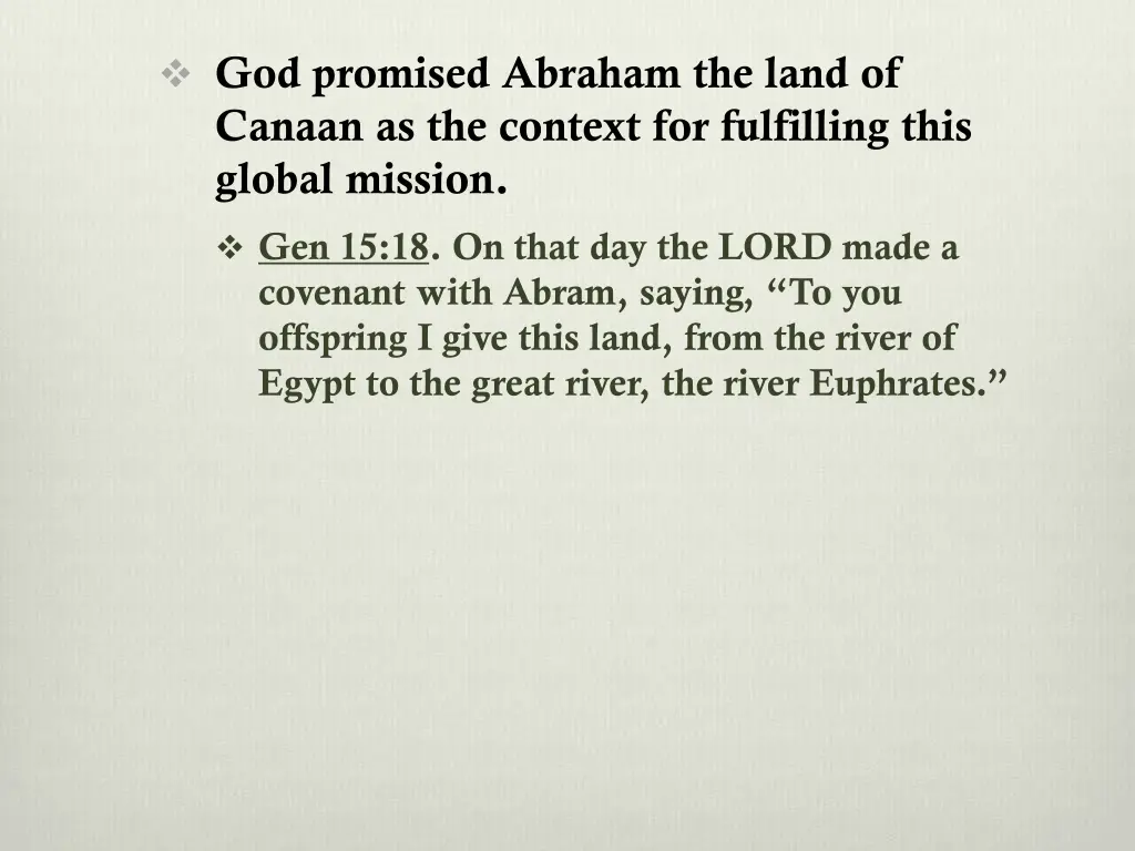 god promised abraham the land of canaan