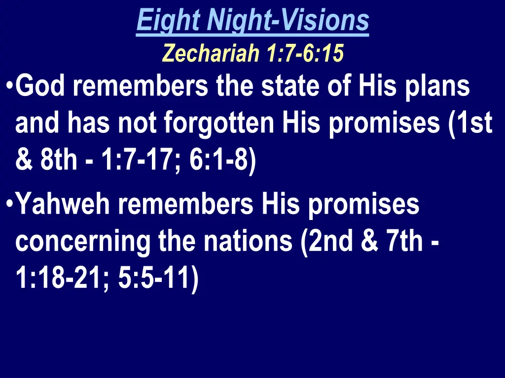 eight night visions zechariah 1 7 6 15 1