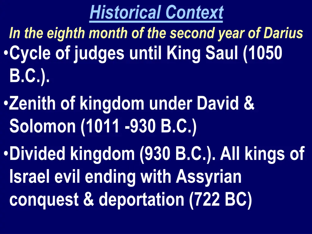 historical context 1
