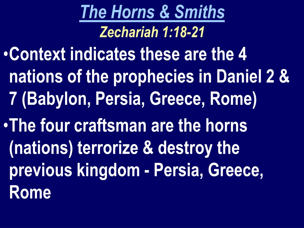 the horns smiths zechariah 1 18 21 1