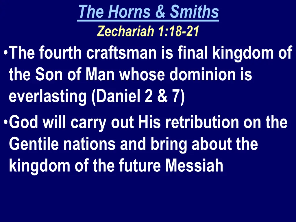 the horns smiths zechariah 1 18 21 2
