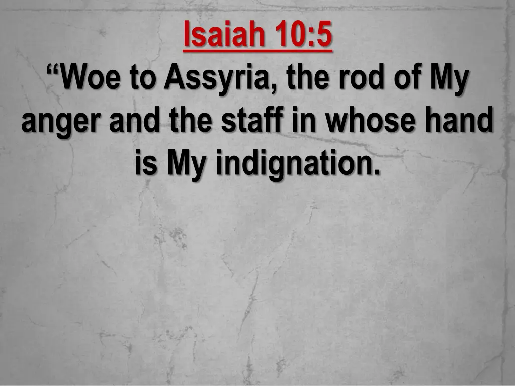 isaiah 10 5