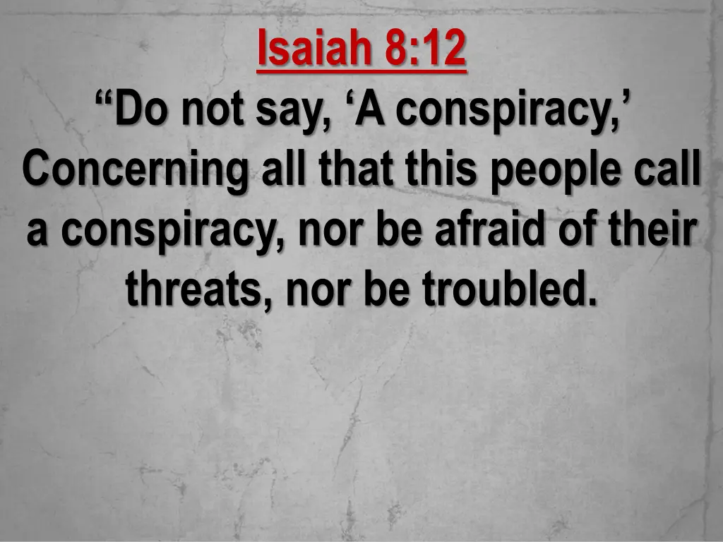 isaiah 8 12 1