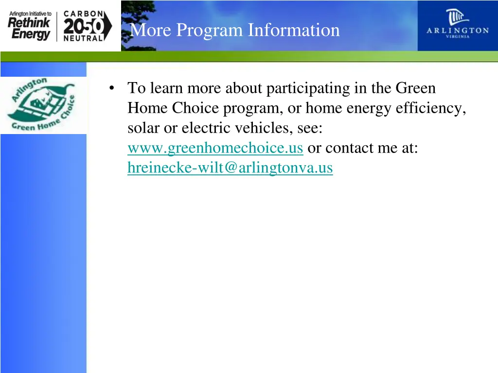 more program information