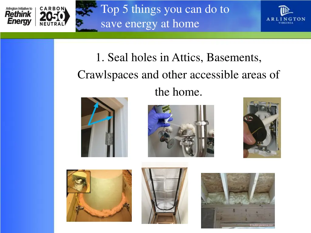 top 5 things you can do to save energy at home