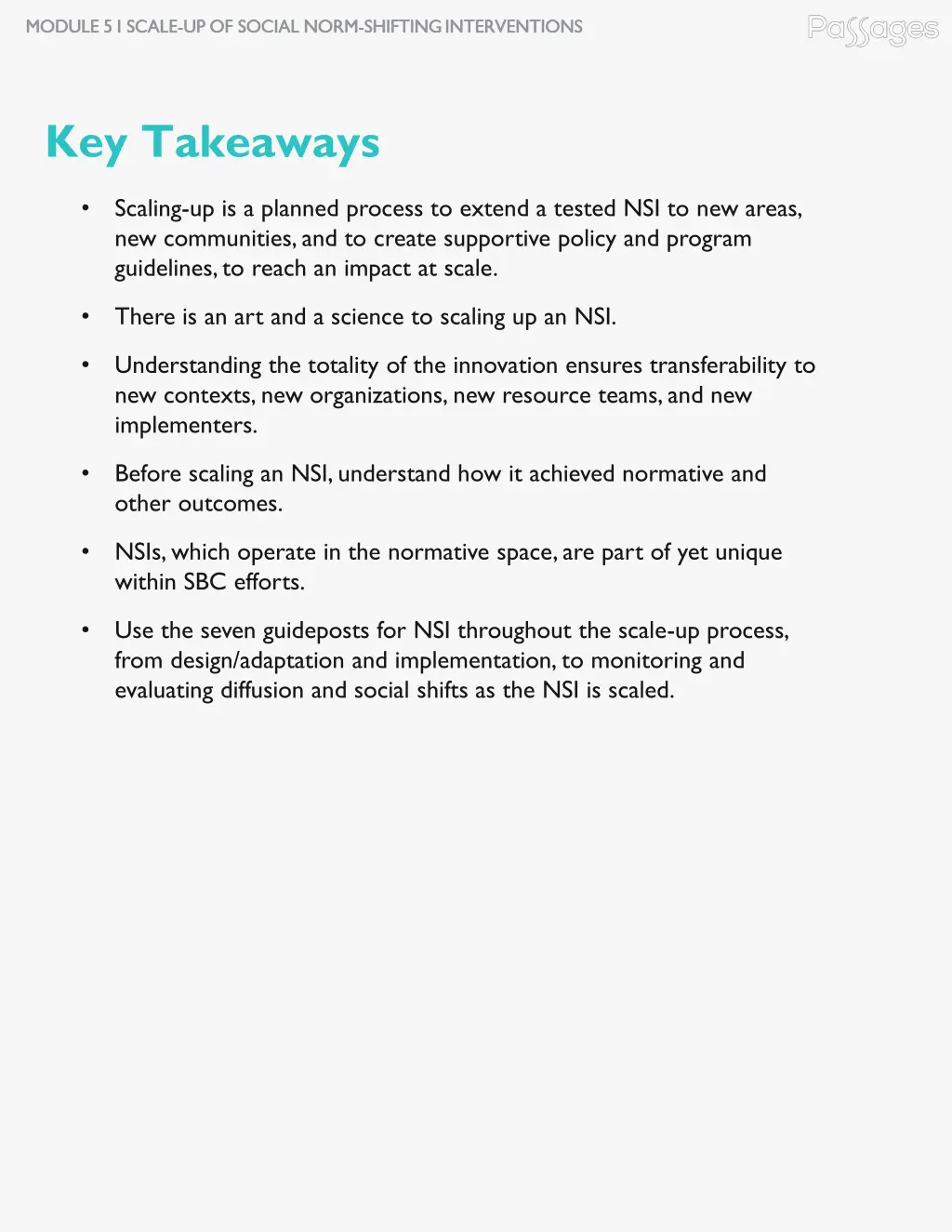 key takeaways