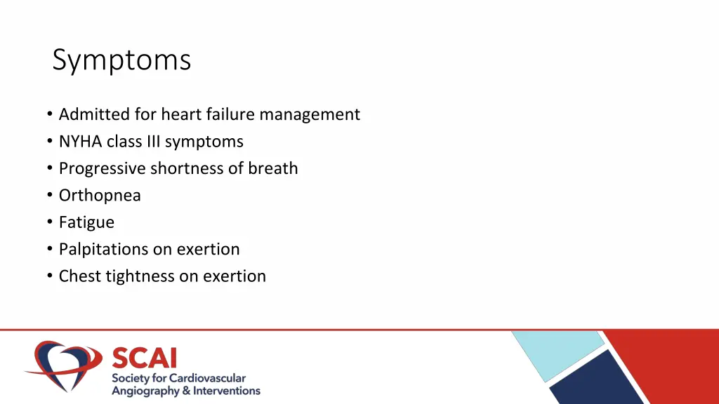 symptoms