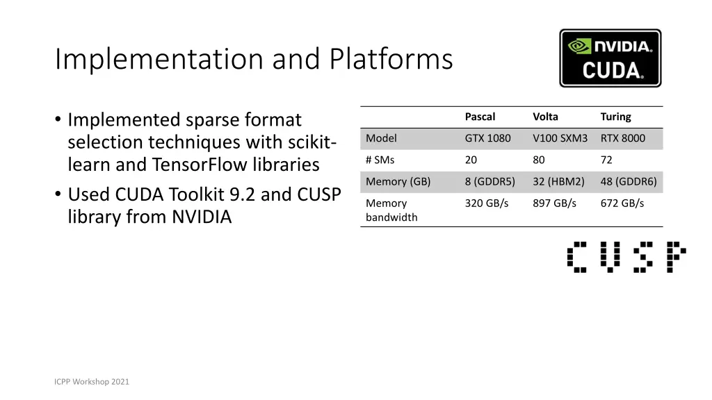 implementation and platforms