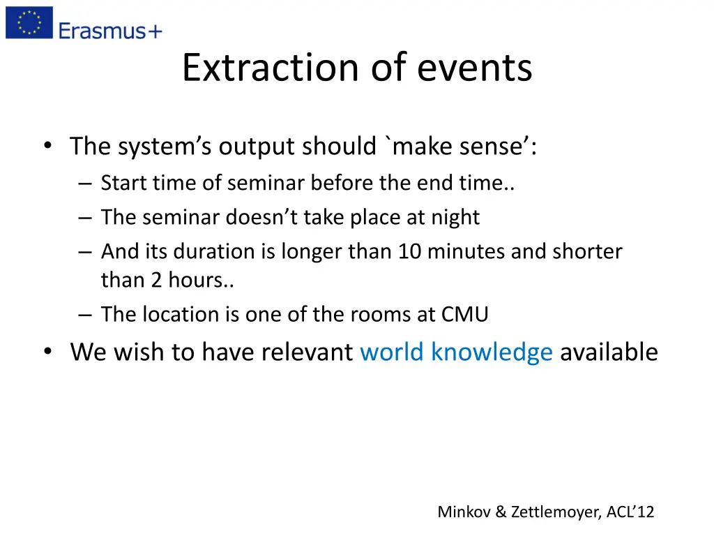 extraction of events 4