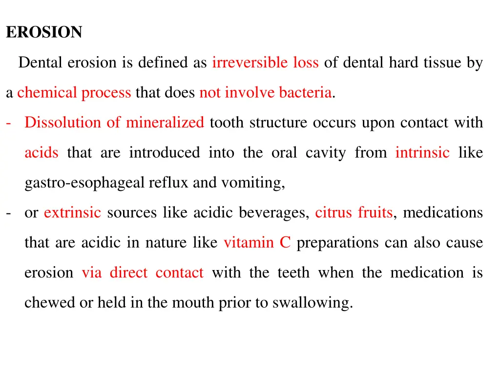 erosion