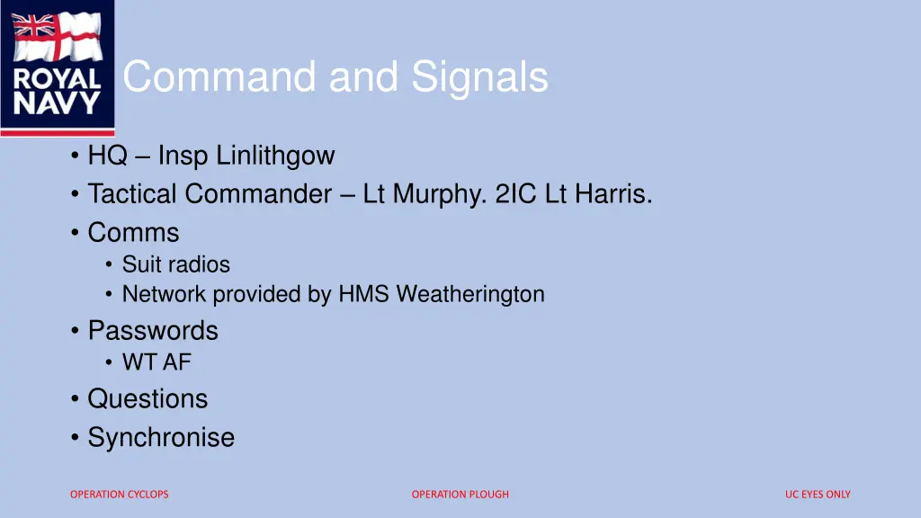 command and signals