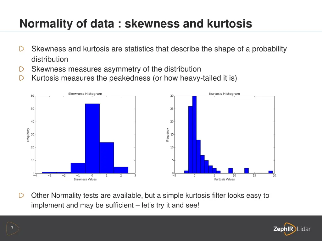 normality of data skewness and kurtosis 1