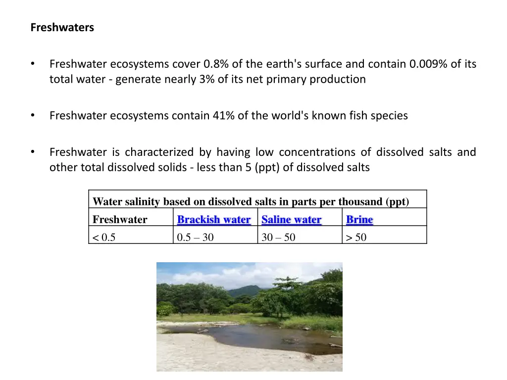 freshwaters