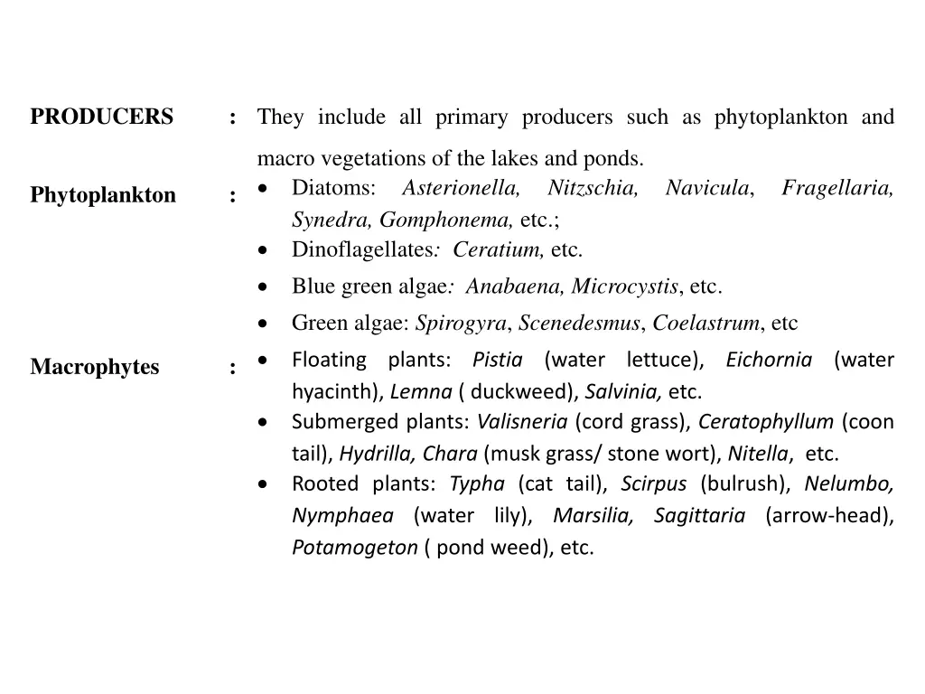 producers