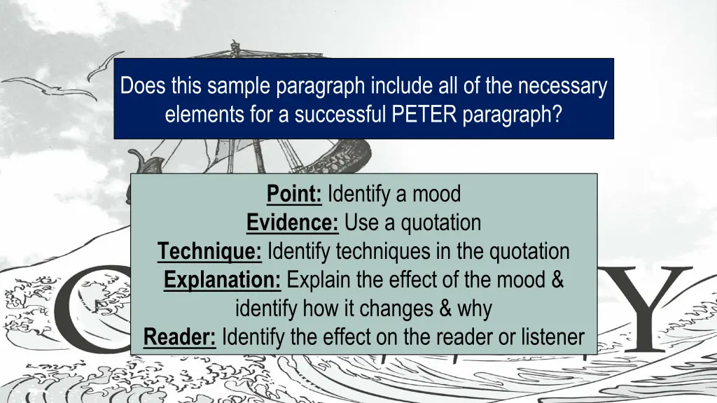 does this sample paragraph include