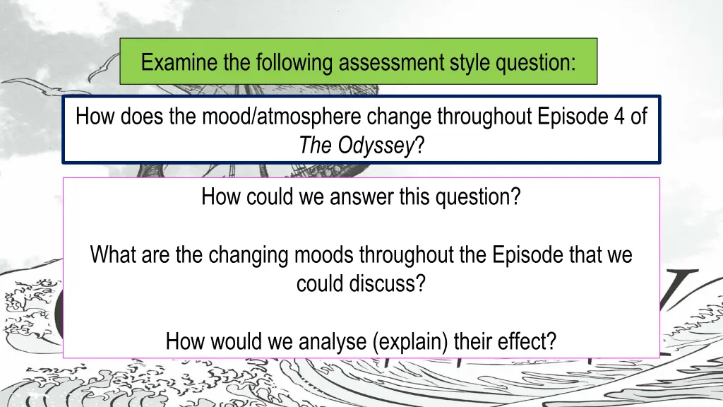 examine the following assessment style question
