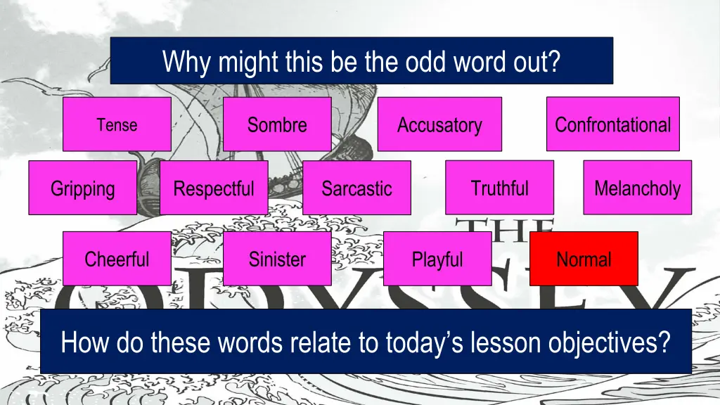 why might this be the odd word out