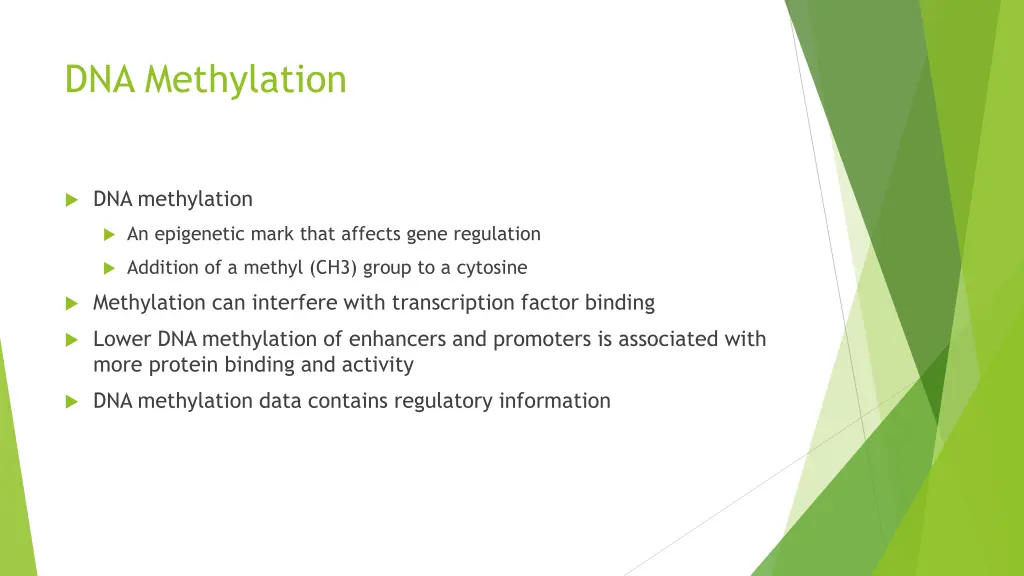 dna methylation