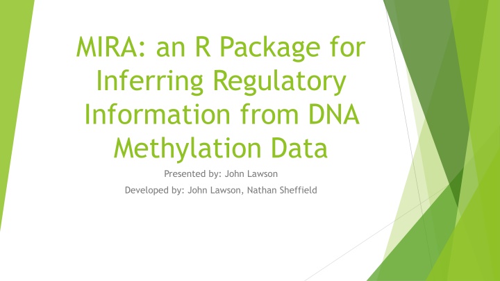 mira an r package for inferring regulatory