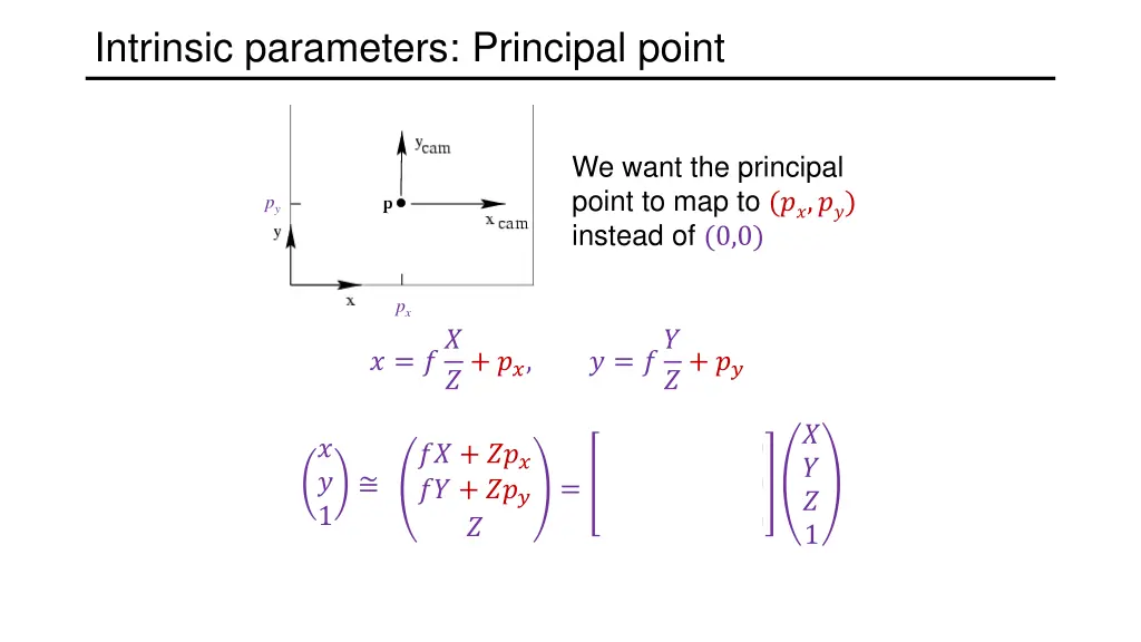 intrinsic parameters principal point 1