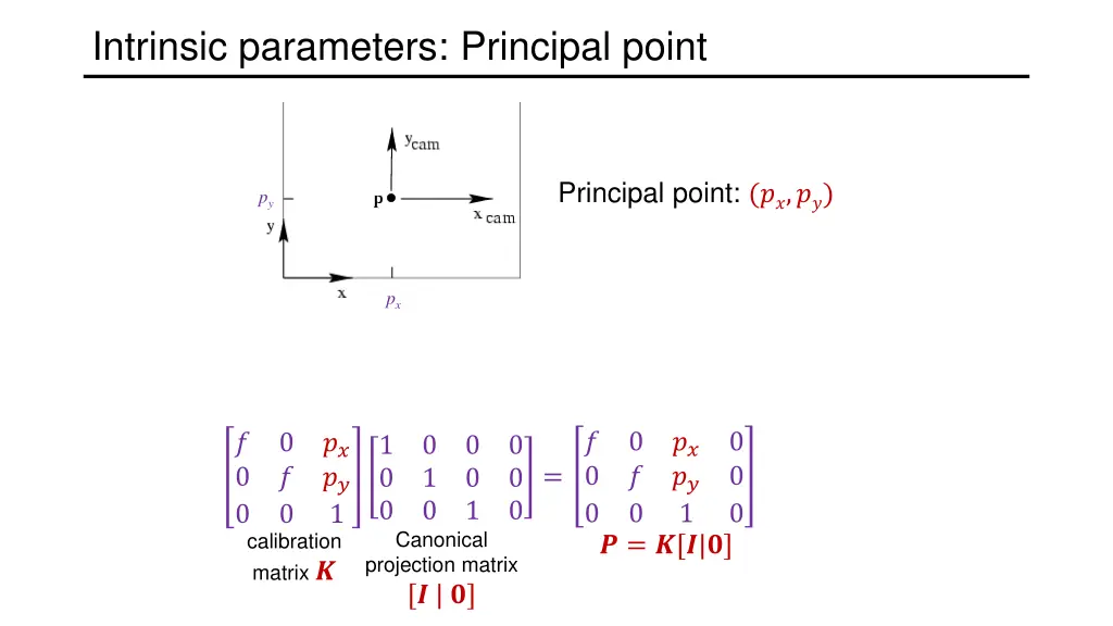 intrinsic parameters principal point 2
