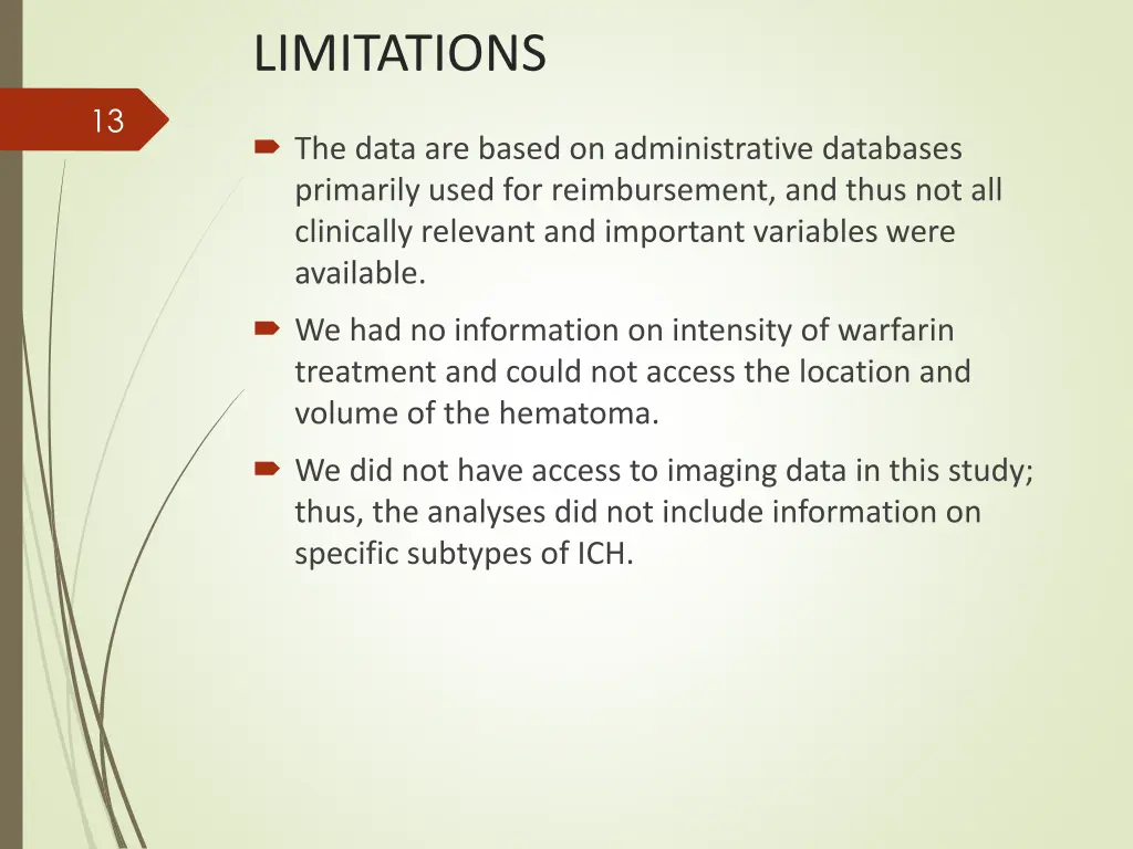 limitations
