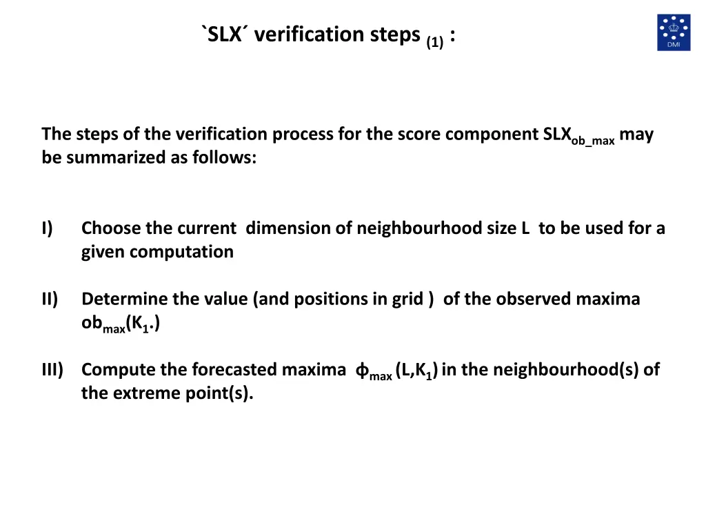 slx verification steps 1