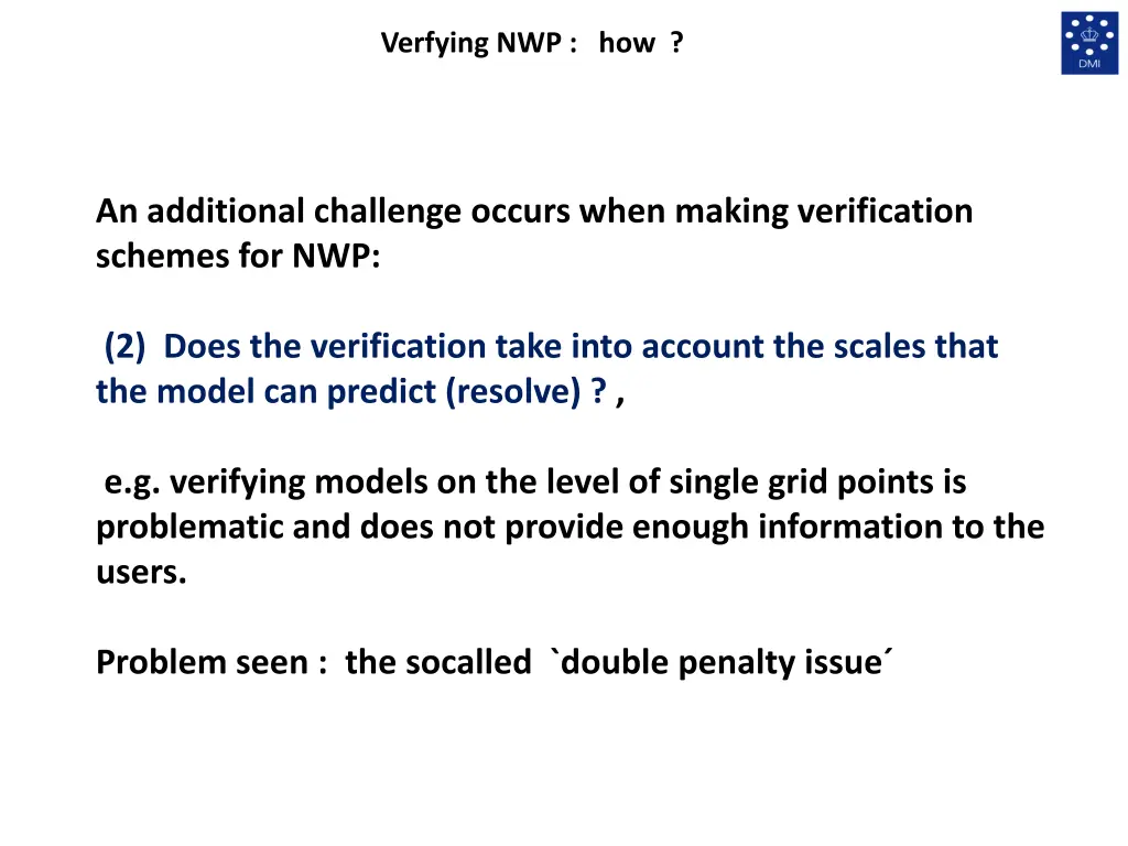 verfying nwp how 4