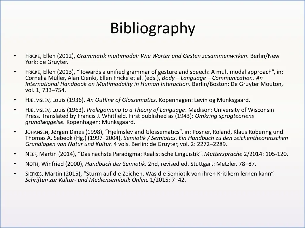 bibliography