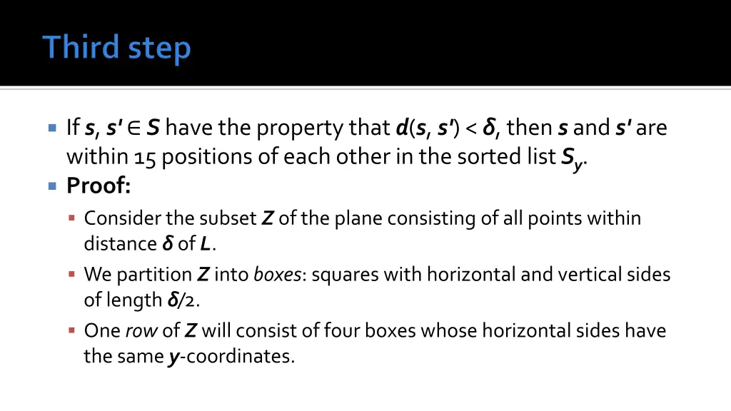 if s s s have the property that d s s then