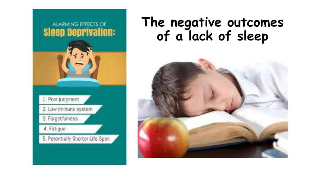 the negative outcomes of a lack of sleep