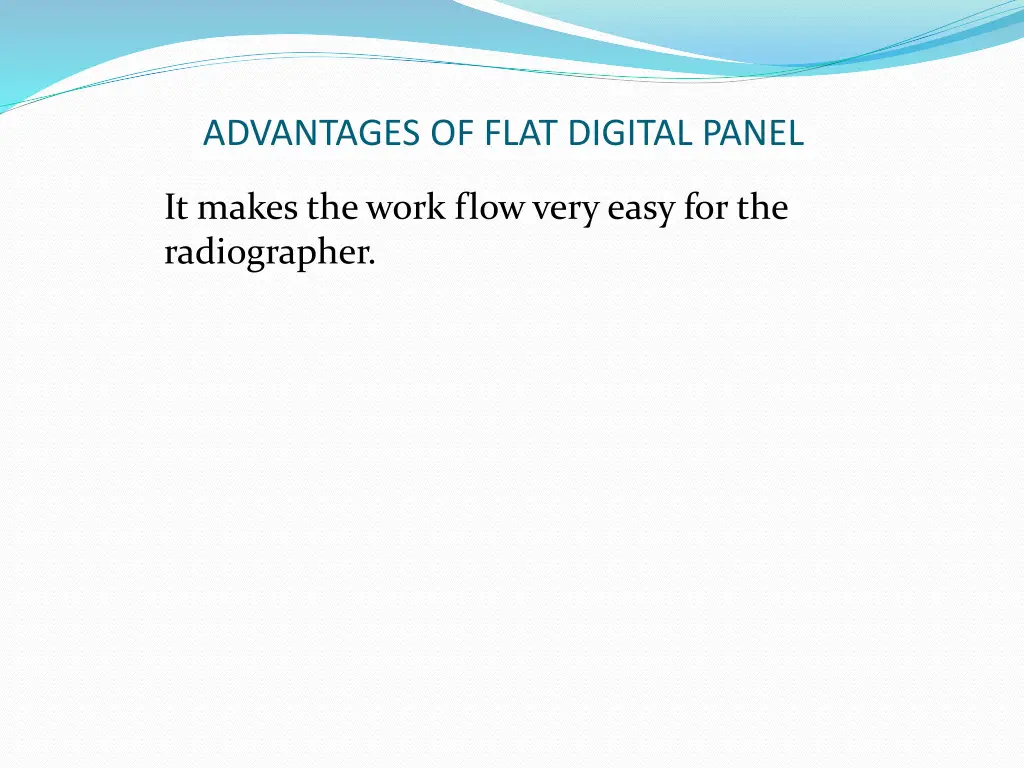 advantages of flat digital panel
