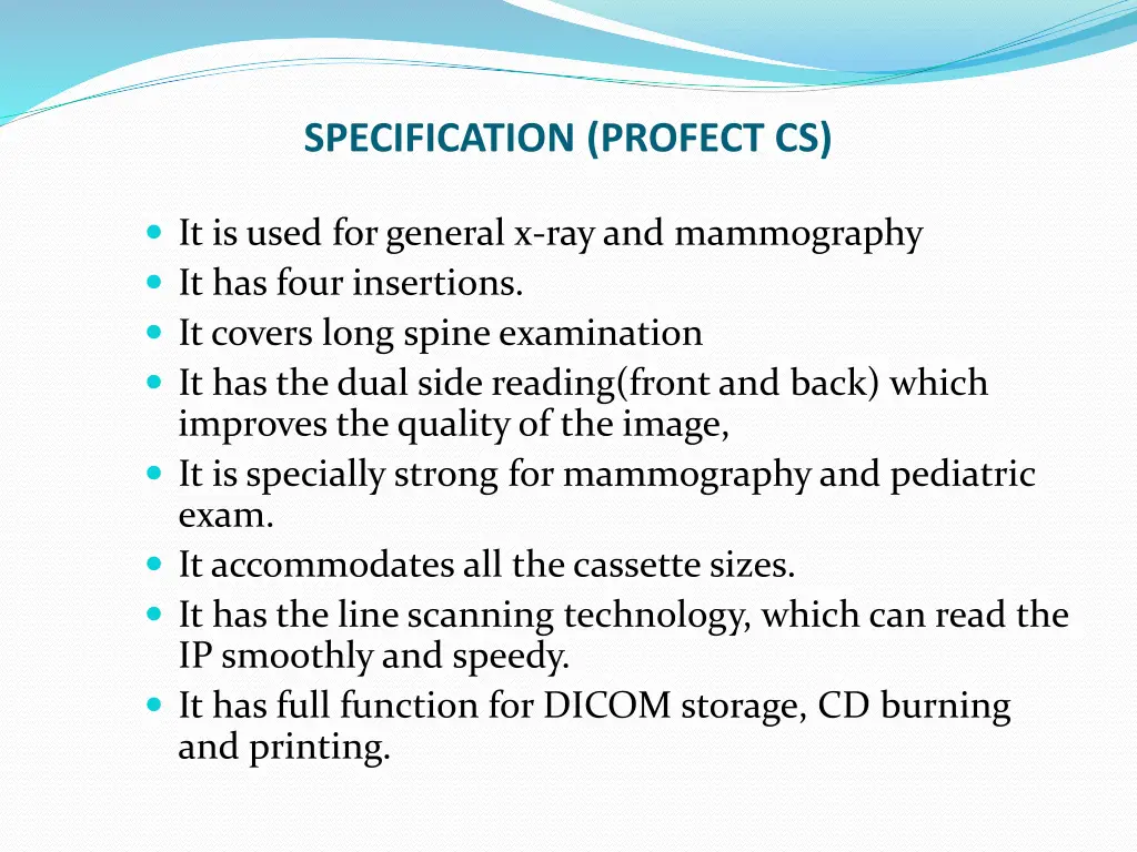 specification profect cs