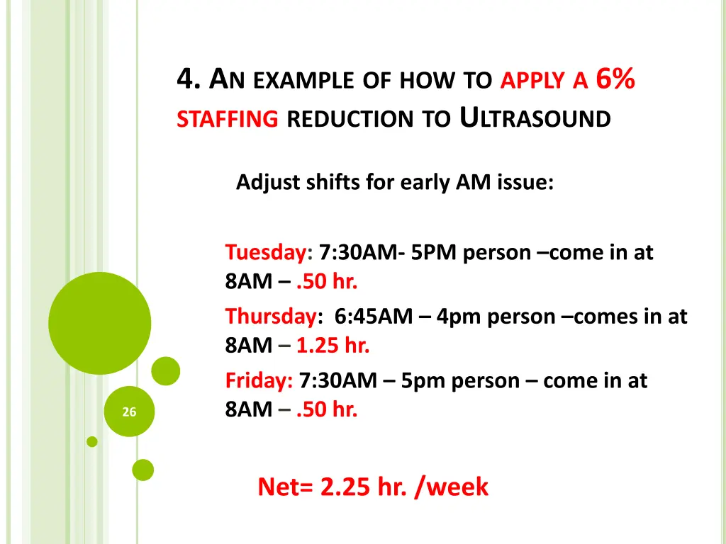 4 a n example of how to apply a 6 staffing 2