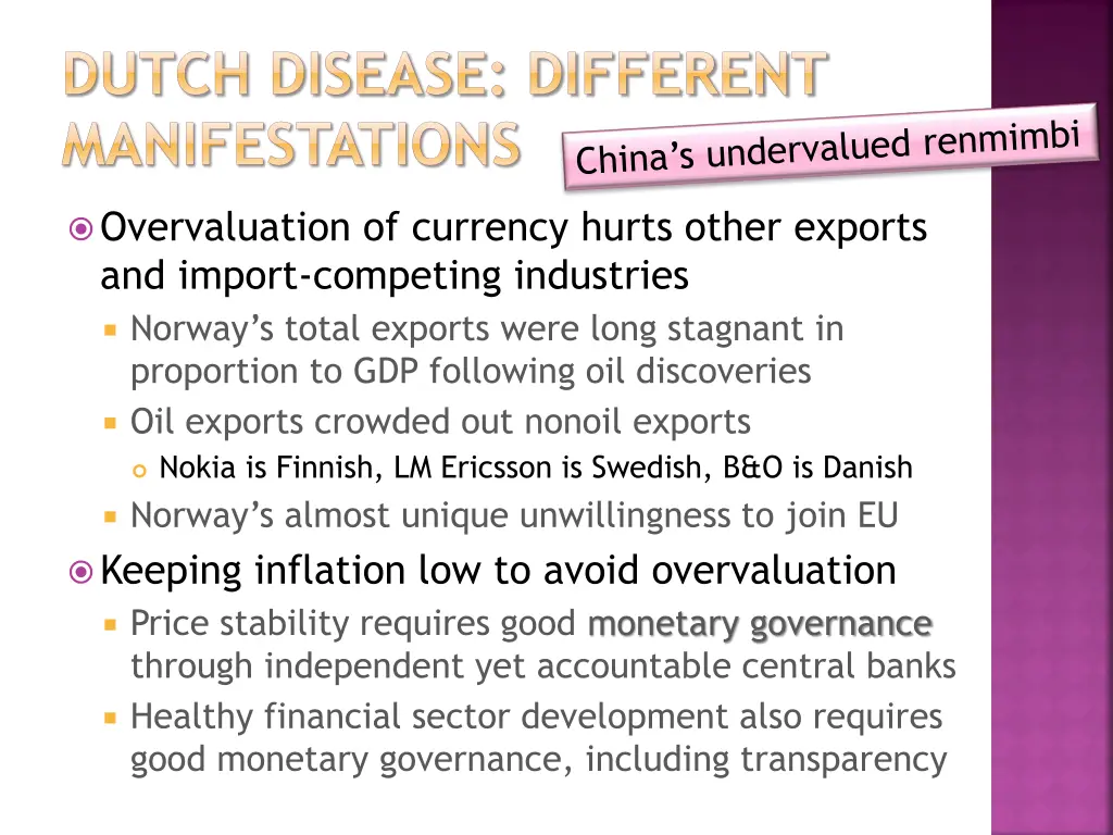 dutch disease different manifestations 1