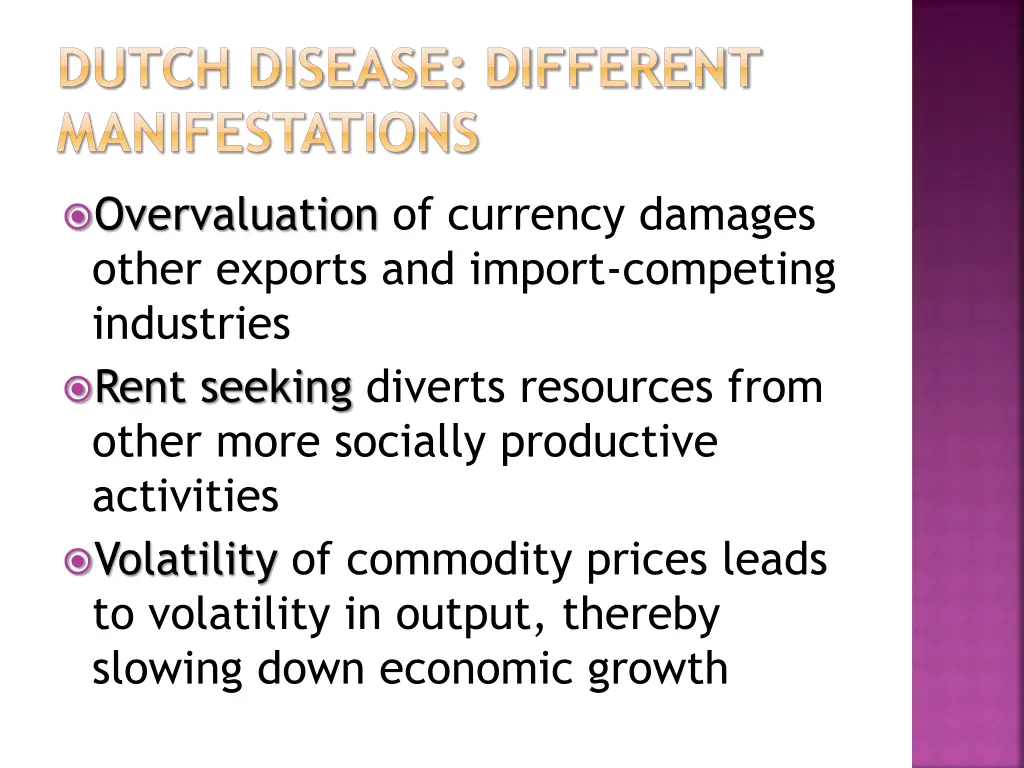 dutch disease different manifestations