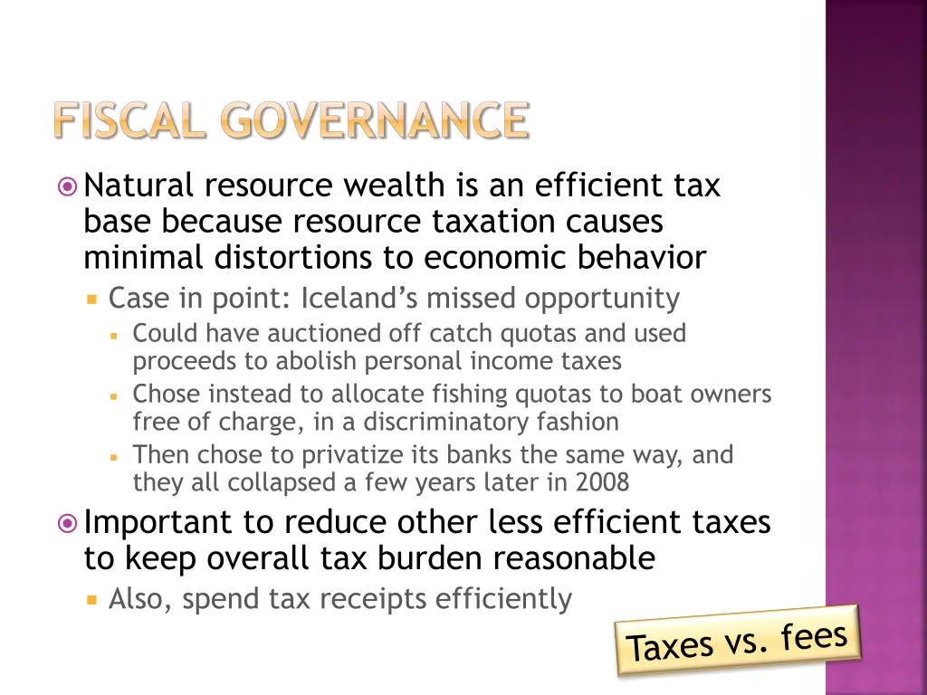 fiscal governance