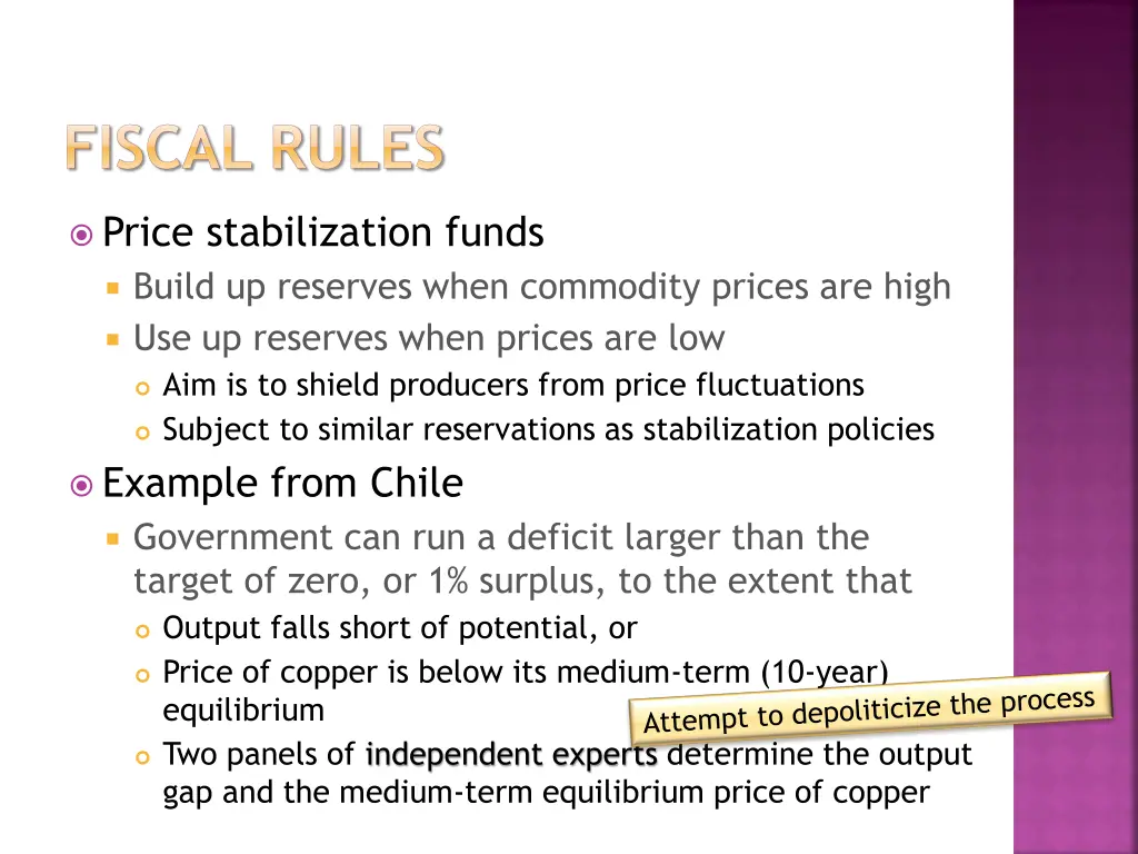 fiscal rules