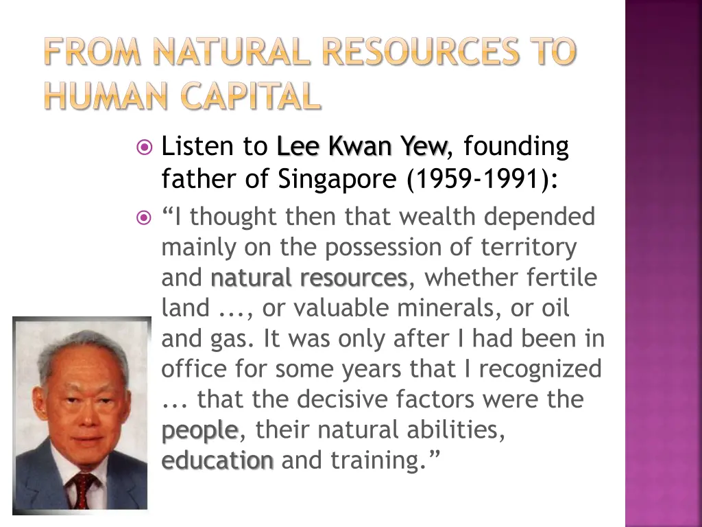 from natural resources to human capital