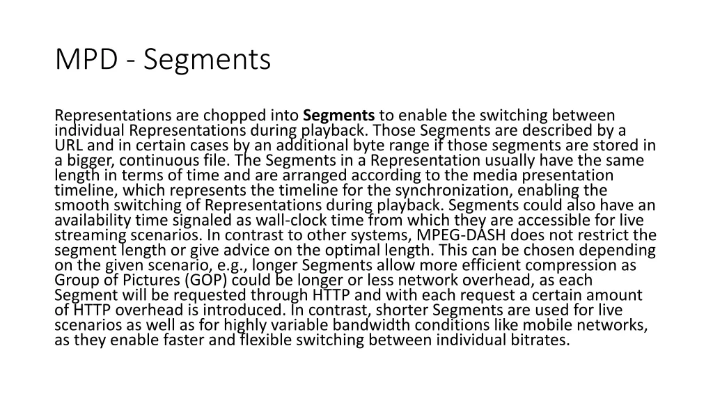 mpd segments
