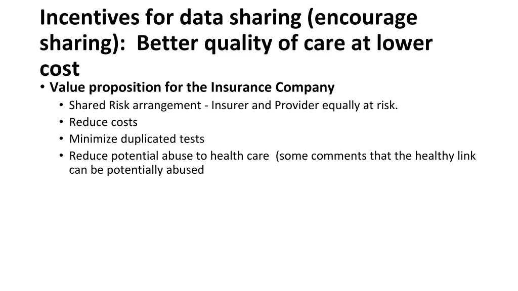incentives for data sharing encourage sharing