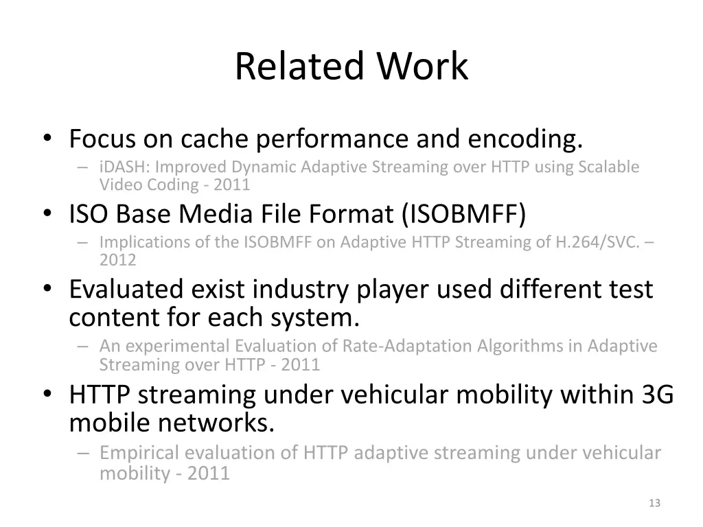 related work