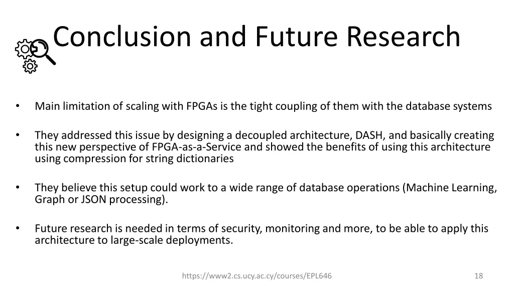 conclusion and future research