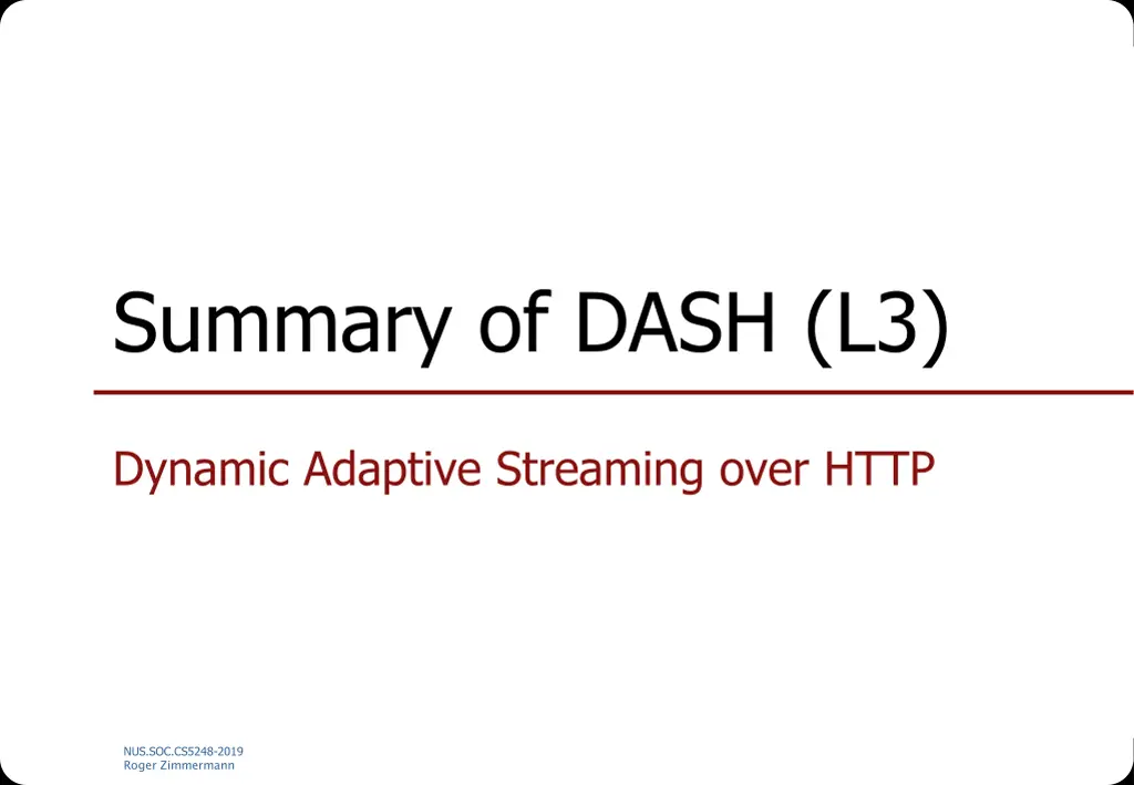 summary of dash l3