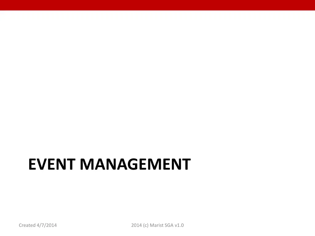event management